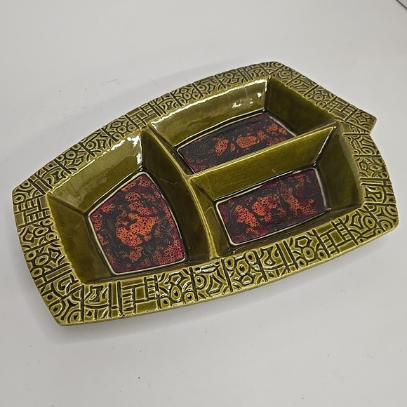 California Pottery Divided‎ Serving Tray - Picture 2 of 5